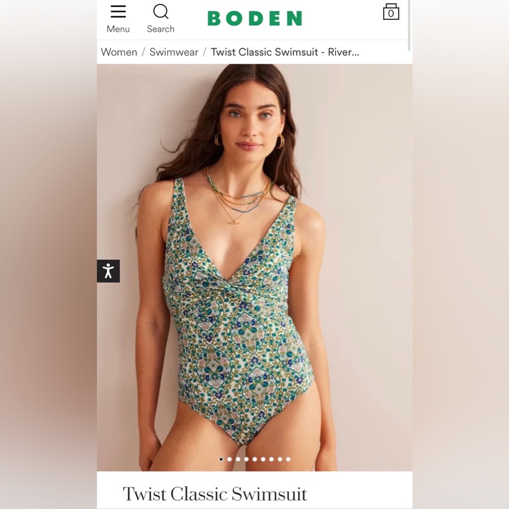 Women’s Boden Twist Classic Swim OnePiece
